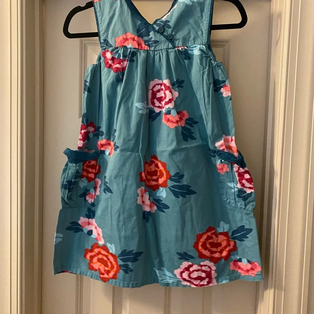Tea Collection HSA size 10 Blue Floral Kids Dress